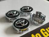 4 Pieces 53mm 54mm Toyota Black Wheel Center Caps Cap Badge