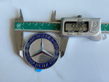 MERCEDES Benz Front Hood Badge Blue 56 MM 57MM LOGO AMG Sticker