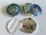Set of 4 New 68mm OEM MERCEDES BENZ Wheel Center Caps Hub Badge