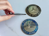 Set of 4 New 68mm OEM MERCEDES BENZ Wheel Center Caps Hub Badge