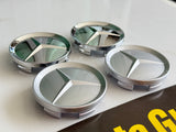 4pc MERCEDES BENZ Badge 63MM WHEEL CENTRE COVER CAP Badge