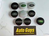 4Pc Land Rover Wheel Center Caps badge 63mm Black Green Silver