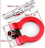 Tow Hook M18 X 2.5 Aluminum Folding Ring Screw Bumper Mount ( Japanese )