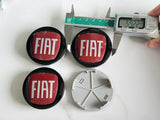 4Pcs Fiat Logo Emblem Wheel Center Hut badge 60mm
