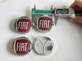 4Pcs Fiat Logo Emblem Wheel Center Hut badge 60mm