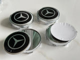 4PCS MERCEDES- BENZ WHEEL CENTER CAPS 59MM 60MM