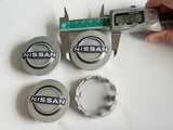 4PCS Nissan Logo Wheel Center Hub Cap BADGE Rim 54MM 64MM