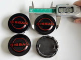 4PCS Nissan Logo Wheel Center Hub Cap BADGE Rim 54MM 64MM