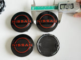 4PCS Nissan Logo Wheel Center Hub Cap BADGE Rim 54MM 64MM