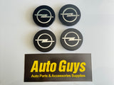 4pcs Opel Wheel Centre Cap Hub Cover Black Silver 58mm