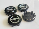 4pcs Opel Wheel Centre Cap Hub Cover Black Silver 58mm
