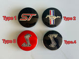 4pcs 54mm Cobra Snake ST Ford ST Fiesta Mustang Logo Wheel Centre Cap Badges