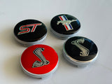 4pcs 54mm Cobra Snake ST Ford ST Fiesta Mustang Logo Wheel Centre Cap Badges