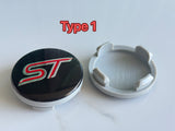 4pcs 54mm Cobra Snake ST Ford ST Fiesta Mustang Logo Wheel Centre Cap Badges