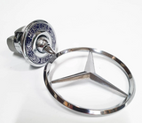 Mercedes-Benz Raised Bonnet Star - Chrome, Chrome with laurel crest