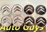 4Pcs Wheel Center Hub caps badge 60mm for Citroen Black or Silver