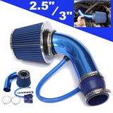 Universal Car Cold Air Intake Filter Alumimum Induction Kit Pipe Hose System