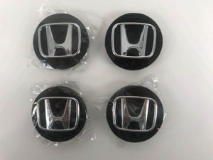 SET of 4 Honda Black Wheel Caps 69mm