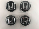 Set of 4 HONDA wheel caps 57mm black