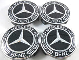 4 X Mercedes E C S GL ML GLK Hub Cap Cover Car Logo Emblem Chrome Wheel CENTER