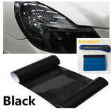 1 Meter Dark Smoke Black Tint Film Headlights,Tail lights Car Vinyl Wrap