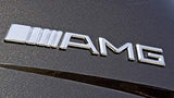 Chrome AMG Emblem Badge Rear Trunk Decal A B C E S CL SL ML CLK CLS SLK