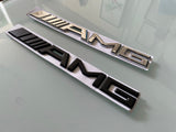 Chrome AMG Emblem Badge Rear Trunk Decal A B C E S CL SL ML CLK CLS SLK