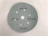 Sanding Disc / paper Grit P220 150mm 7 hole