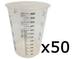 PAINT MIXING CUP 600ML 50Pack