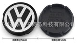 1Pcs 56mm Volkswagen Wheel Centre hub Cap Badges Black