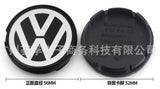 4Pcs 56mm Volkswagen Wheel Centre hub Cap Badges Black
